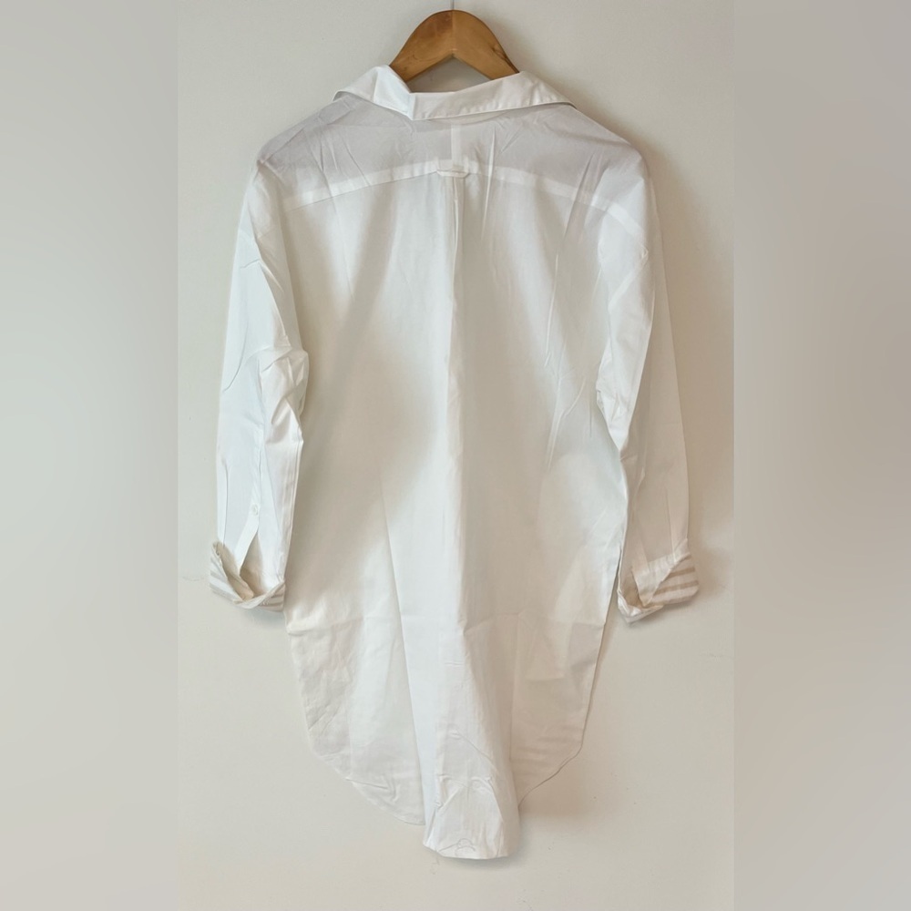 BNWT Anthropologie Classic White Button-Down Tunic - Picture 4 of 9